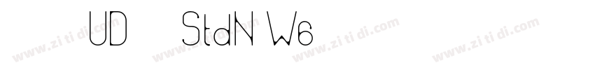 ヒラギノUD角ゴ StdN W6字体转换